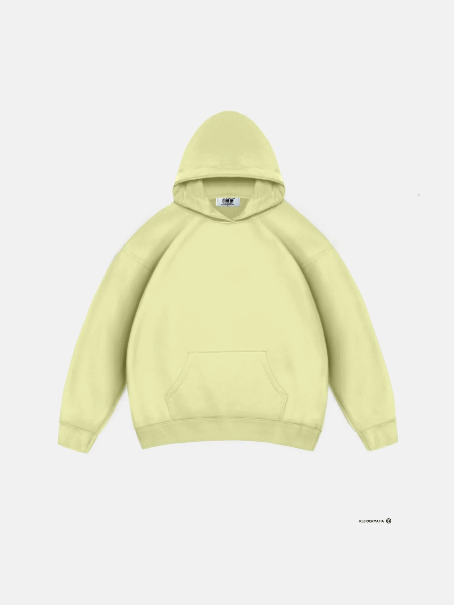 Oversize Basic Hoodie - Young Wheat