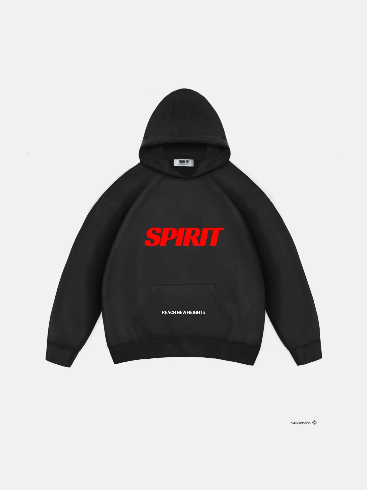 Oversize Spirit Hoodie - Black