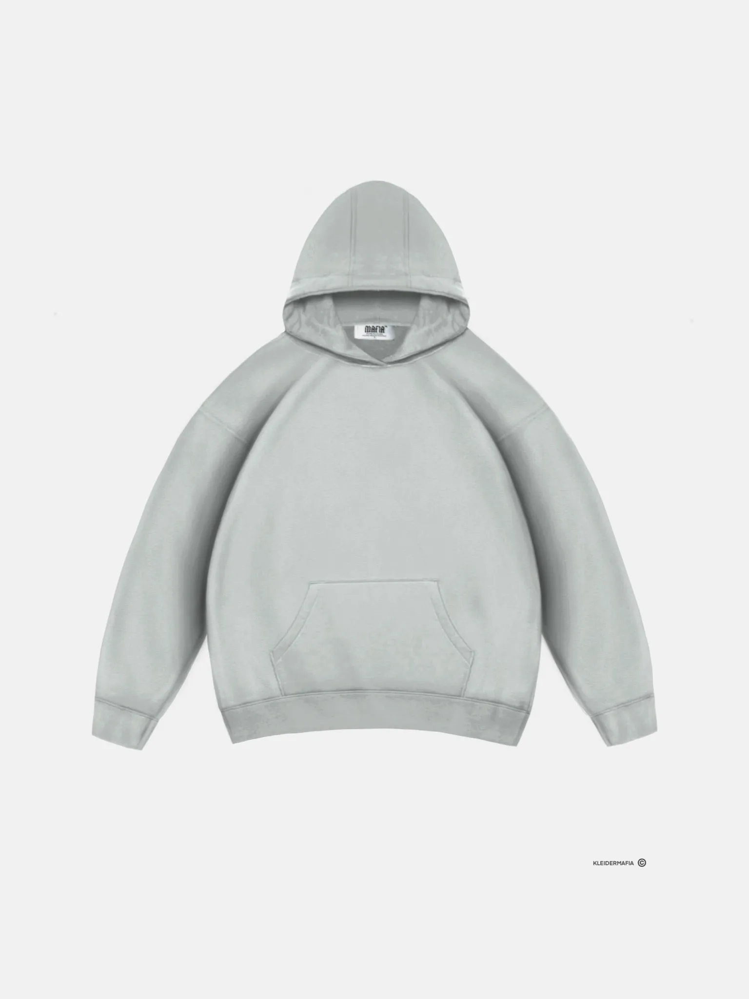 Oversize Basic Hoodie - Grey