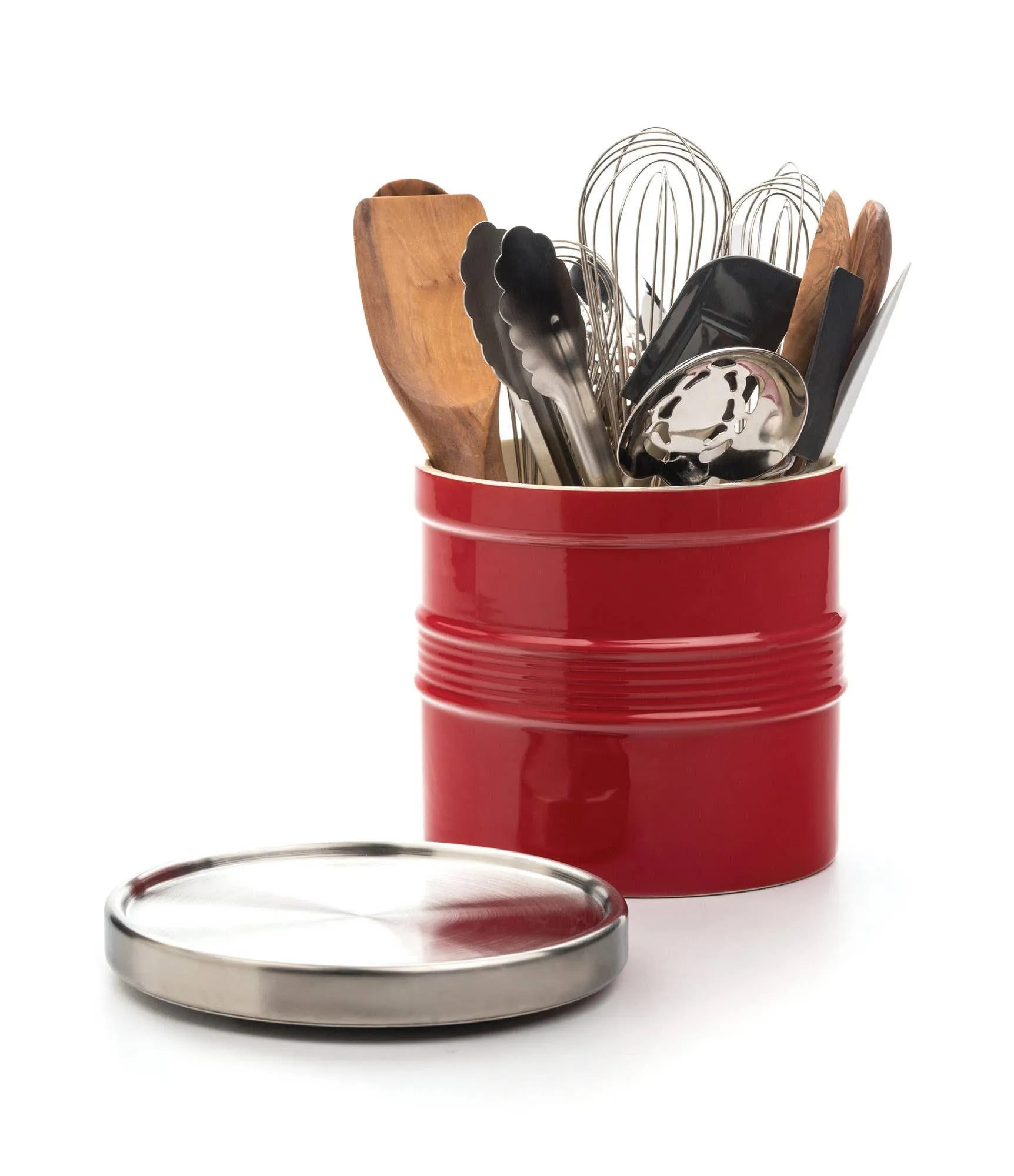 Oversized Tool Crock - Red