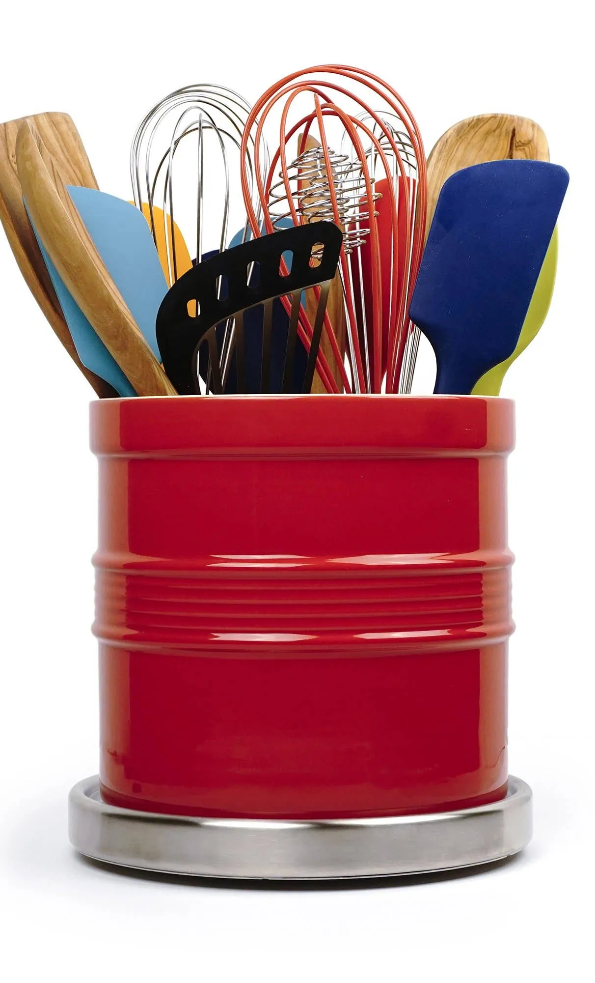 Oversized Tool Crock - Red