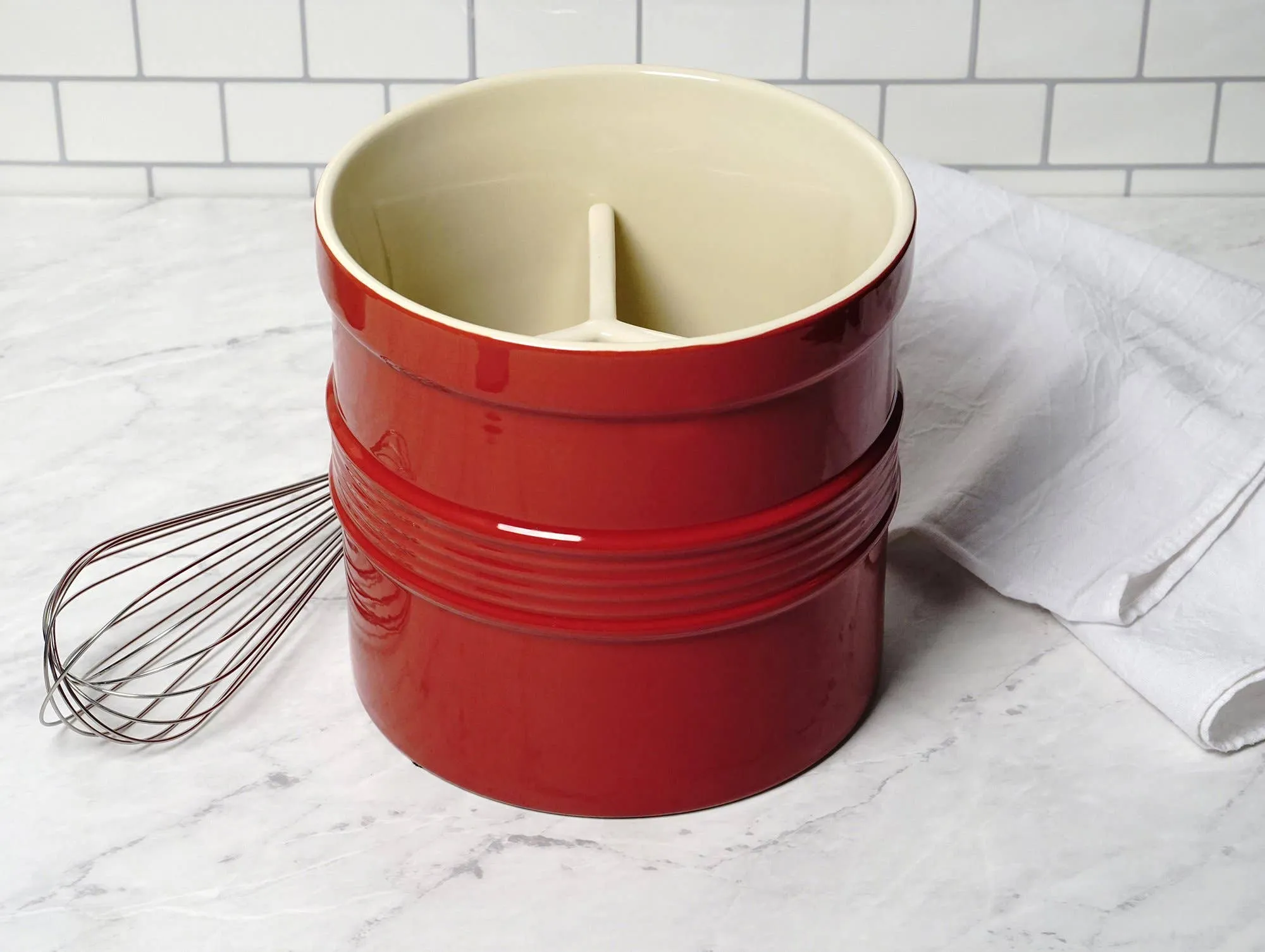 Oversized Tool Crock - Red