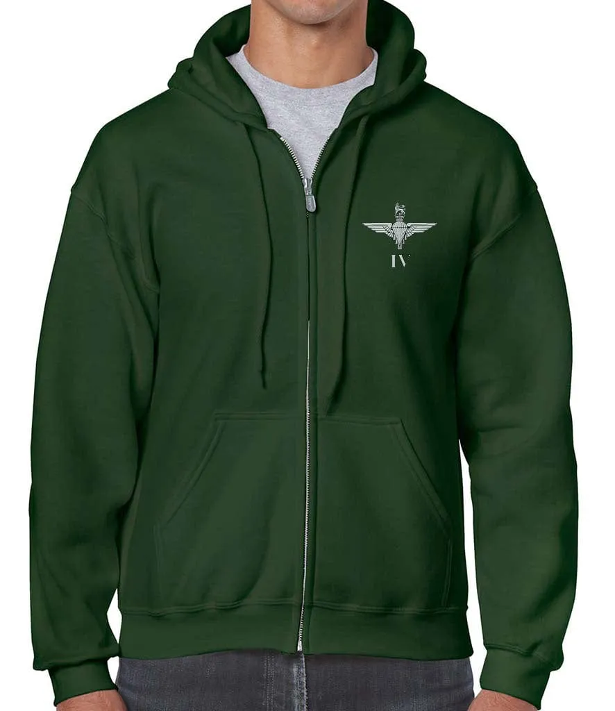 Parachute Regiment 4 PARA Unisex Full Zip Hoodie