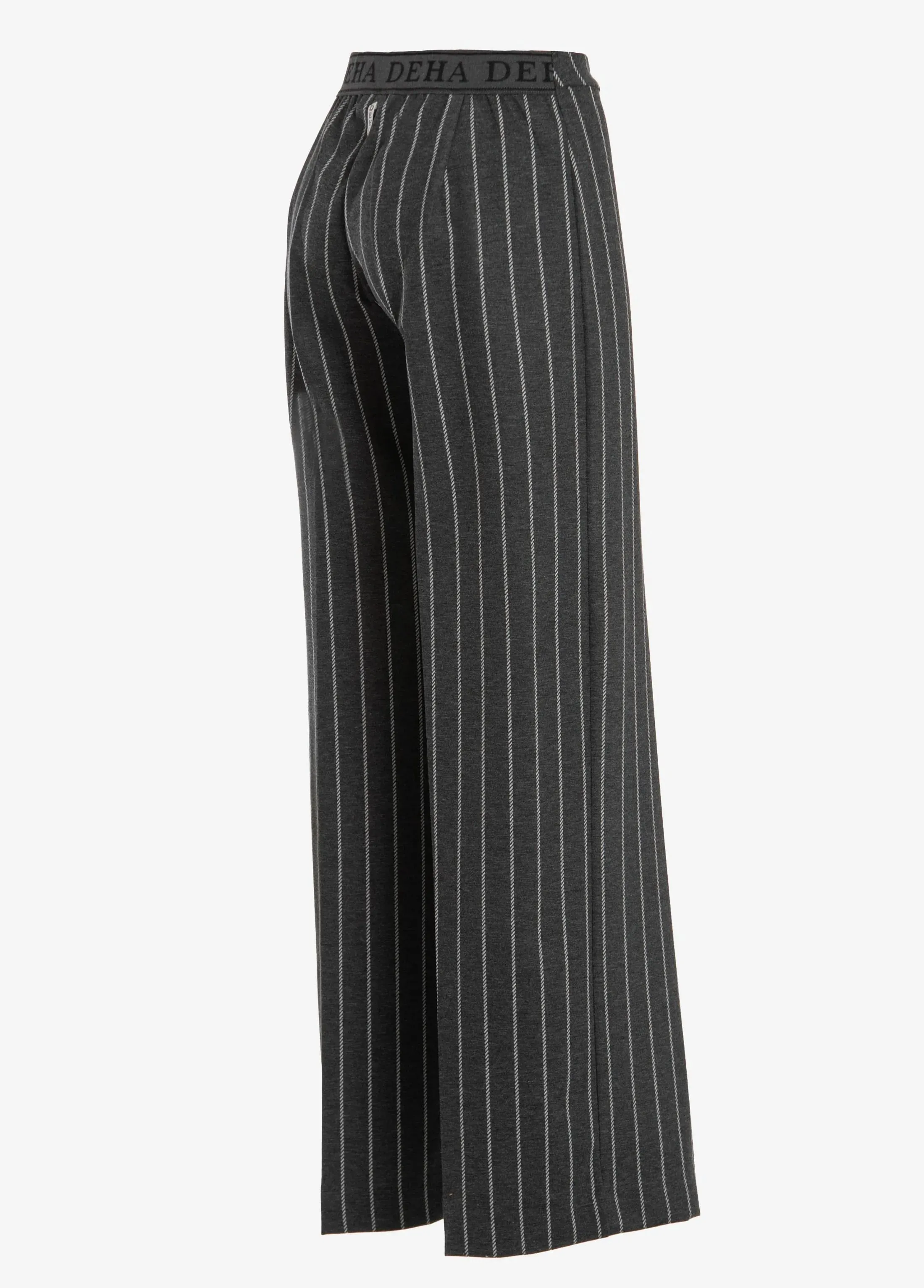 Pinstriped wide leg pants - grey