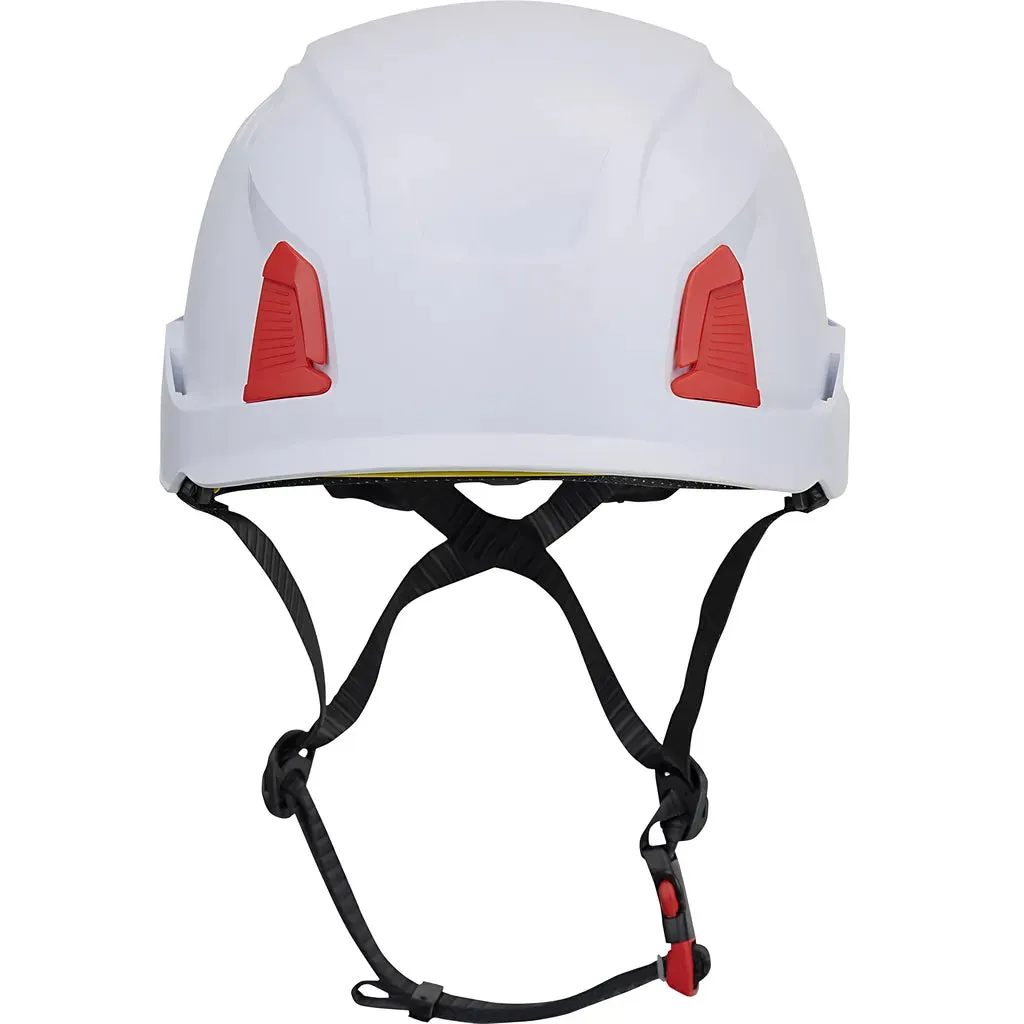 PIP 280-HP1491RM-01 Industrial Climbing Helmet with Mips Technology, ABS Shell, EPS Foam Impact Liner, HDPE Suspension, Wheel Ratchet Adjustment and 4-Point Chin Strap
