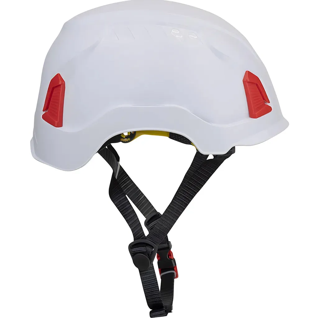 PIP 280-HP1491RM-01 Industrial Climbing Helmet with Mips Technology, ABS Shell, EPS Foam Impact Liner, HDPE Suspension, Wheel Ratchet Adjustment and 4-Point Chin Strap