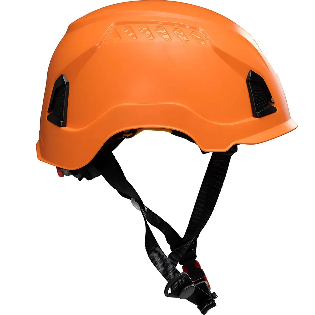 PIP 280-HP1491RM-03 Industrial Climbing Helmet with Mips Technology, ABS Shell, EPS Foam Impact Liner, HDPE Suspension, Wheel Ratchet Adjustment and 4-Point Chin Strap
