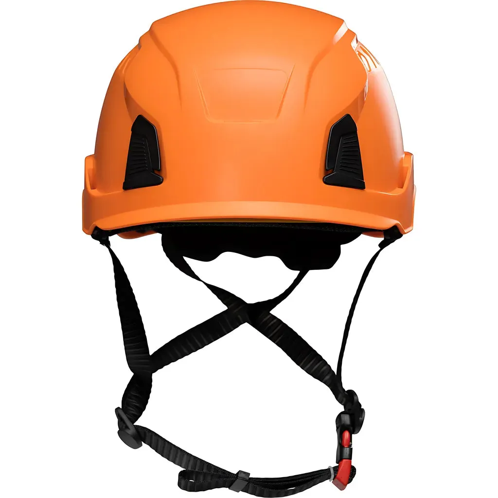 PIP 280-HP1491RM-03 Industrial Climbing Helmet with Mips Technology, ABS Shell, EPS Foam Impact Liner, HDPE Suspension, Wheel Ratchet Adjustment and 4-Point Chin Strap