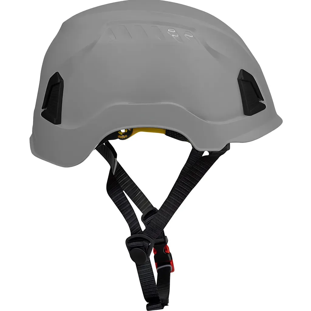 PIP 280-HP1491RM-09 Industrial Climbing Helmet with Mips Technology, ABS Shell, EPS Foam Impact Liner, HDPE Suspension, Wheel Ratchet Adjustment and 4-Point Chin Strap