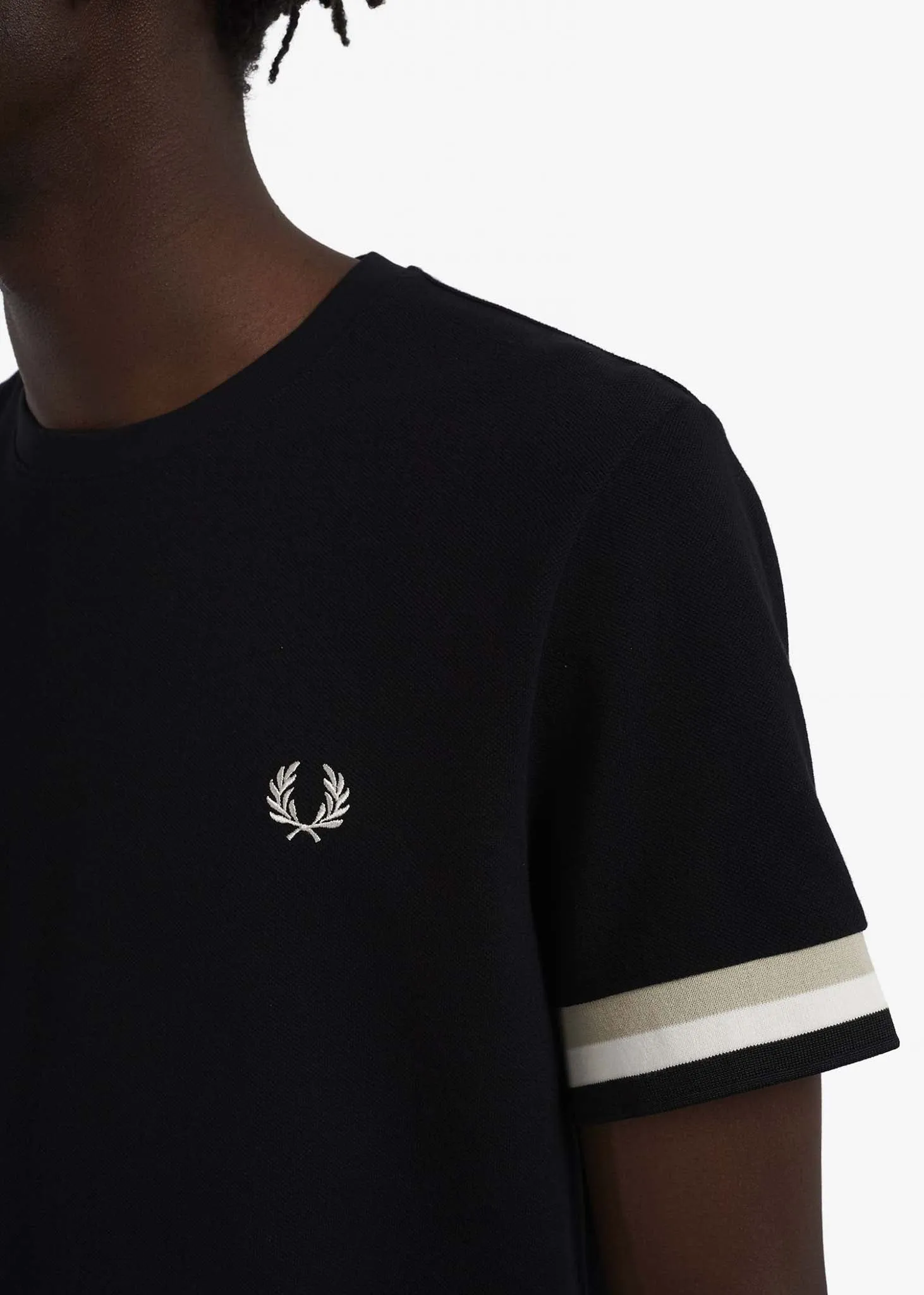 Pique t-shirt - black