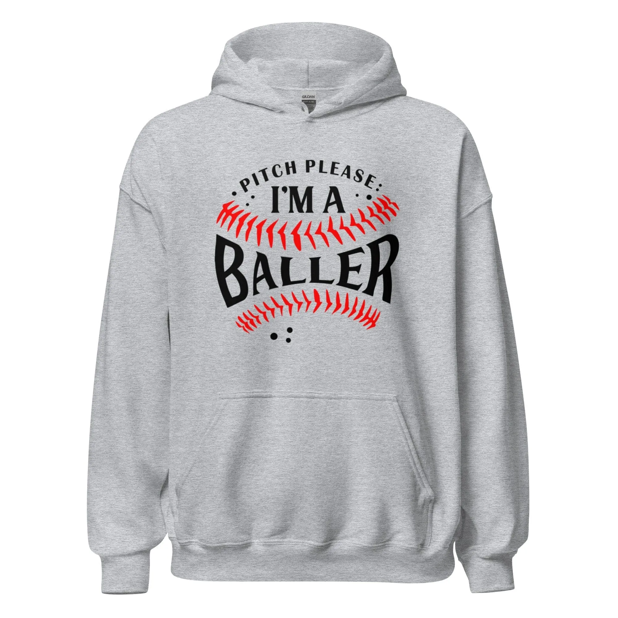 Pitch Please I'm A Baller - Adult Hoodie