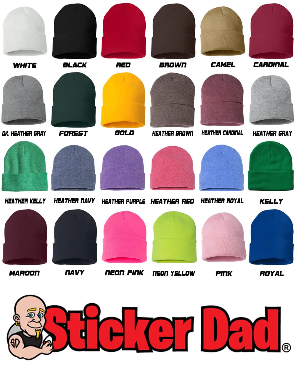 QUEEN Embroidered Cuffed Beanie Hat