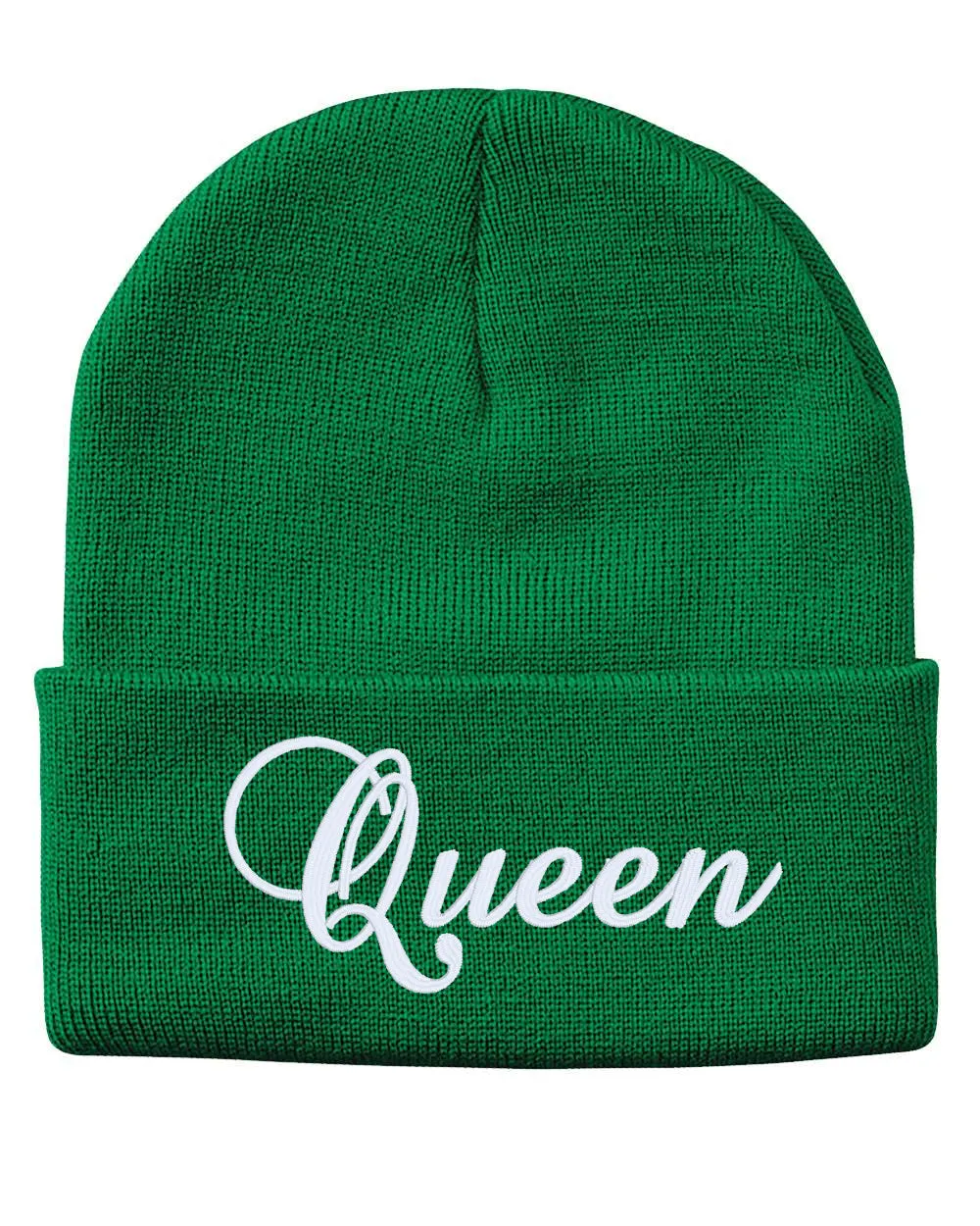 QUEEN Embroidered Cuffed Beanie Hat
