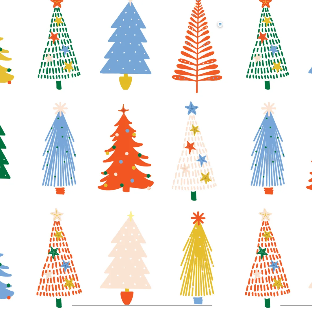 Quirky Trees Christmas Footie Pajamas