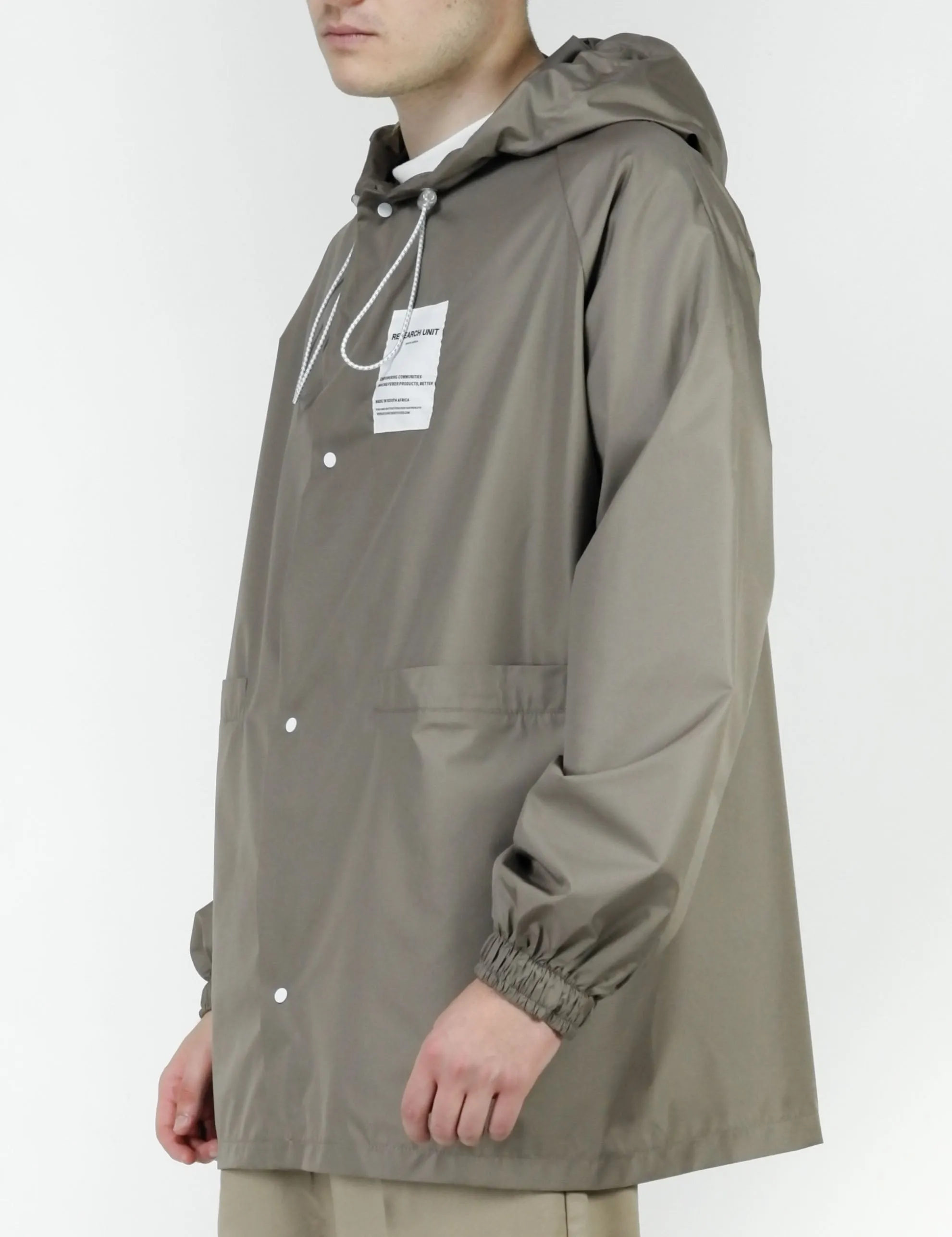 Ripstop Waterproof Rain Jacket (Stone)