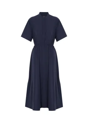 Ronan Cotton Poplin Dress (Navy)
