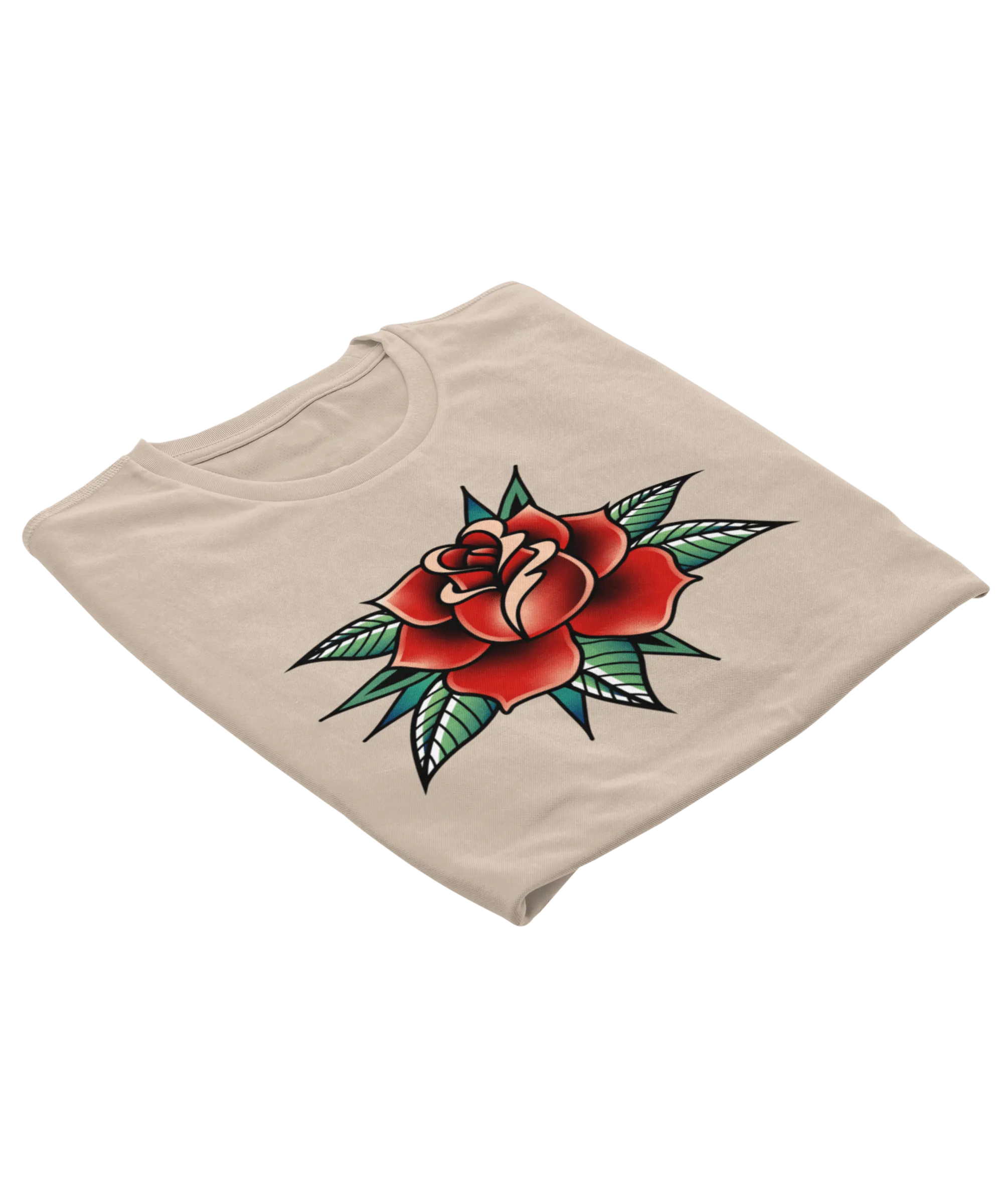 Rose Tattoo Design Adult T-Shirt