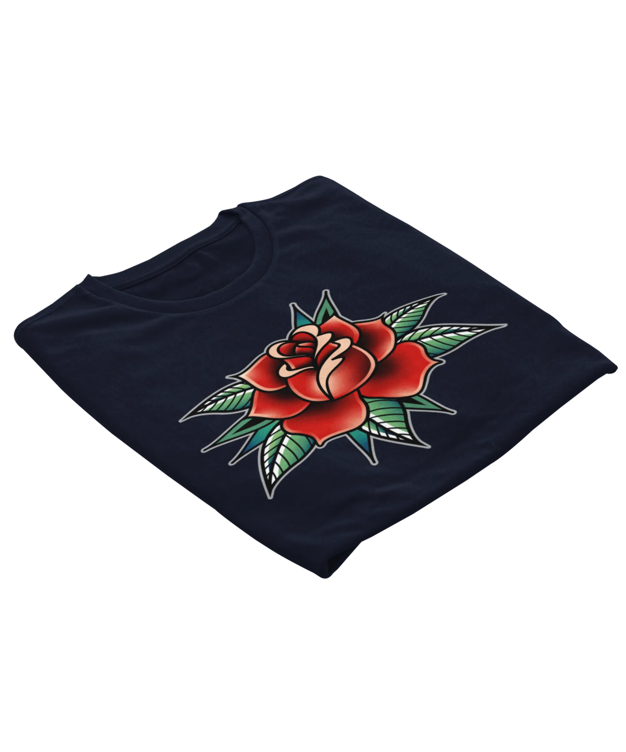 Rose Tattoo Design Adult T-Shirt