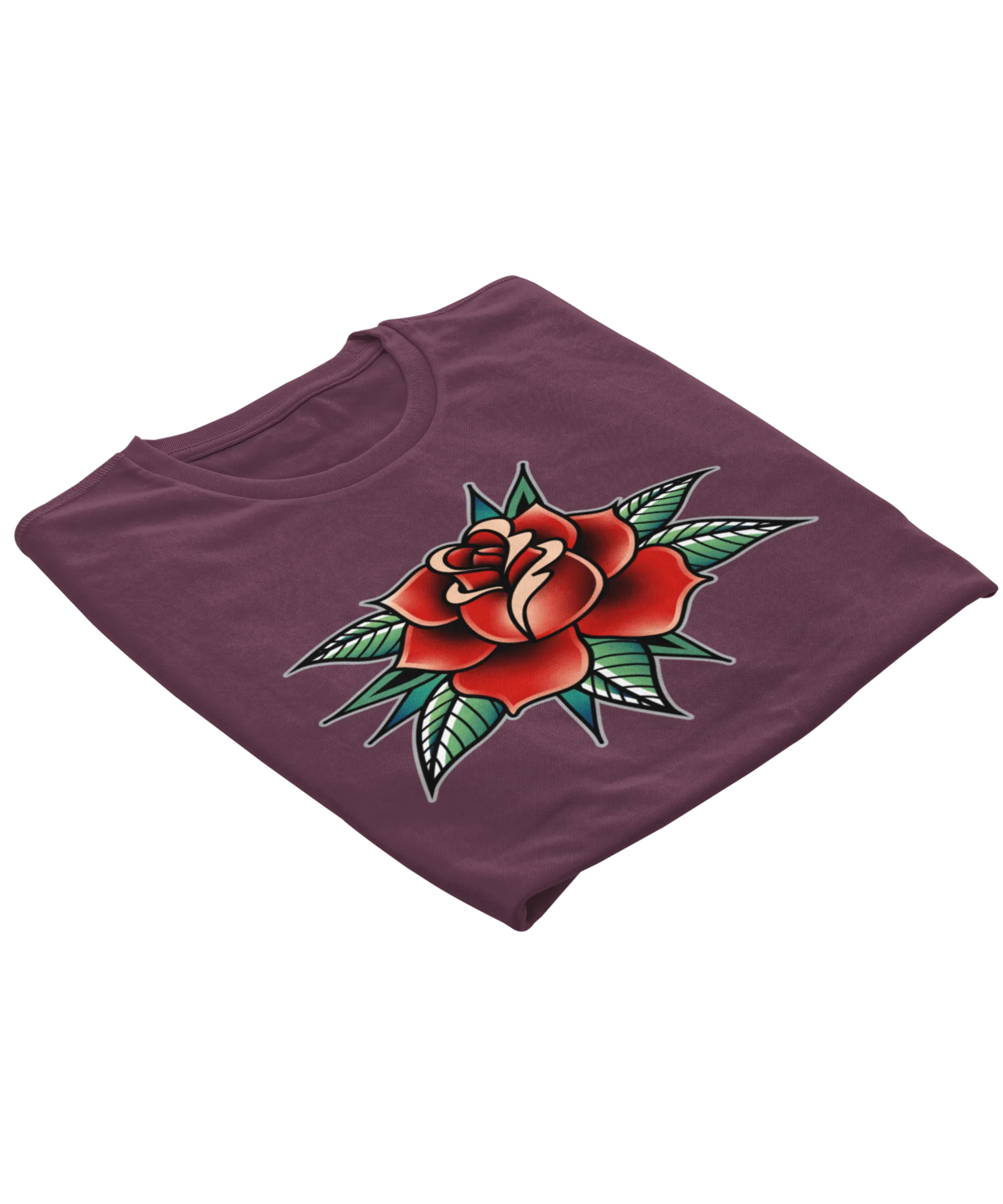 Rose Tattoo Design Adult T-Shirt