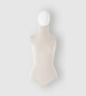 RUUQ Bodysuit Sleeveless with Hijab Cap - Buttermilk