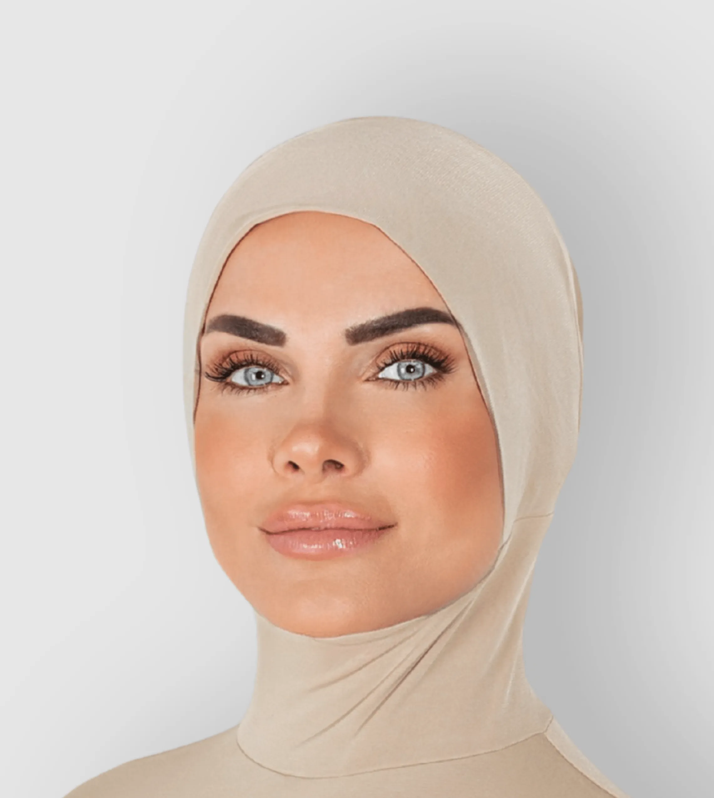 RUUQ Bodysuit Sleeveless with Hijab Cap - Buttermilk