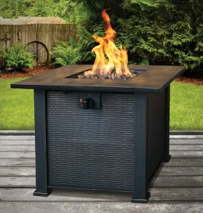 Seasonal Trends 50169 Table Patio Fire Essential, 30 in OAW, 30 in OAD, 24.21 in OAH, Impulse Ignition :EA: QUANTITY: 1