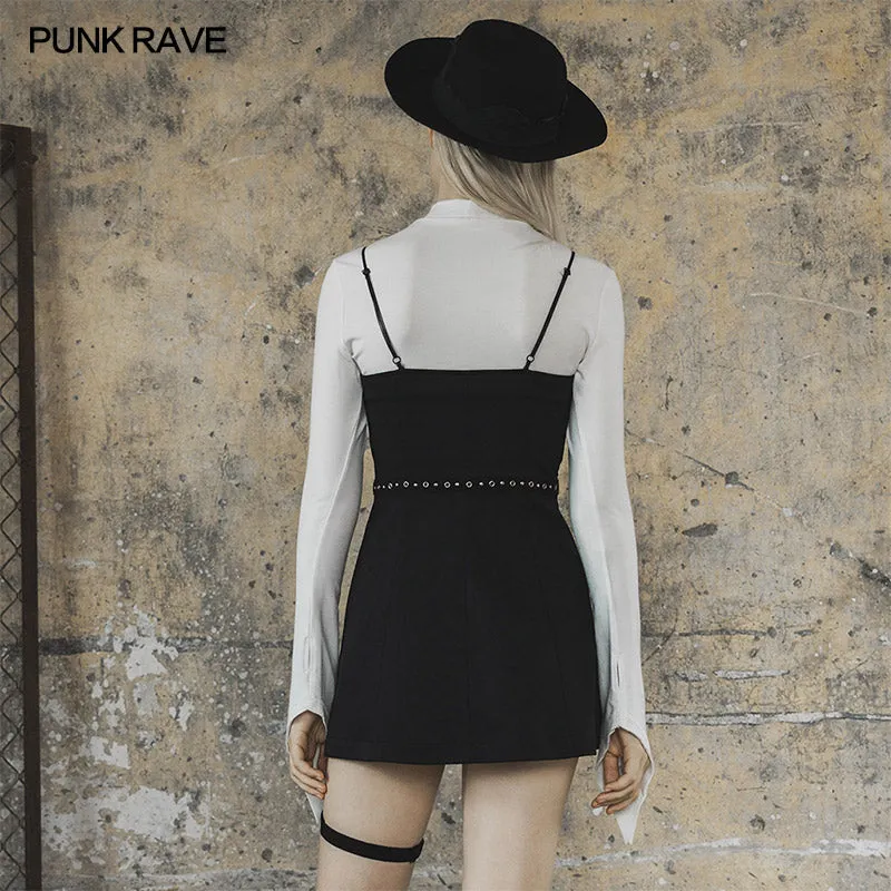 Sexy punk street slip dress