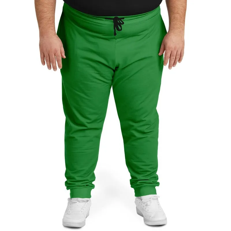 Shaded Green Joggers | Unisex | with PLUS sizes | C75M0Y100K30