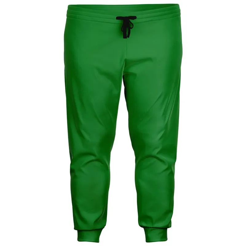 Shaded Green Joggers | Unisex | with PLUS sizes | C75M0Y100K30