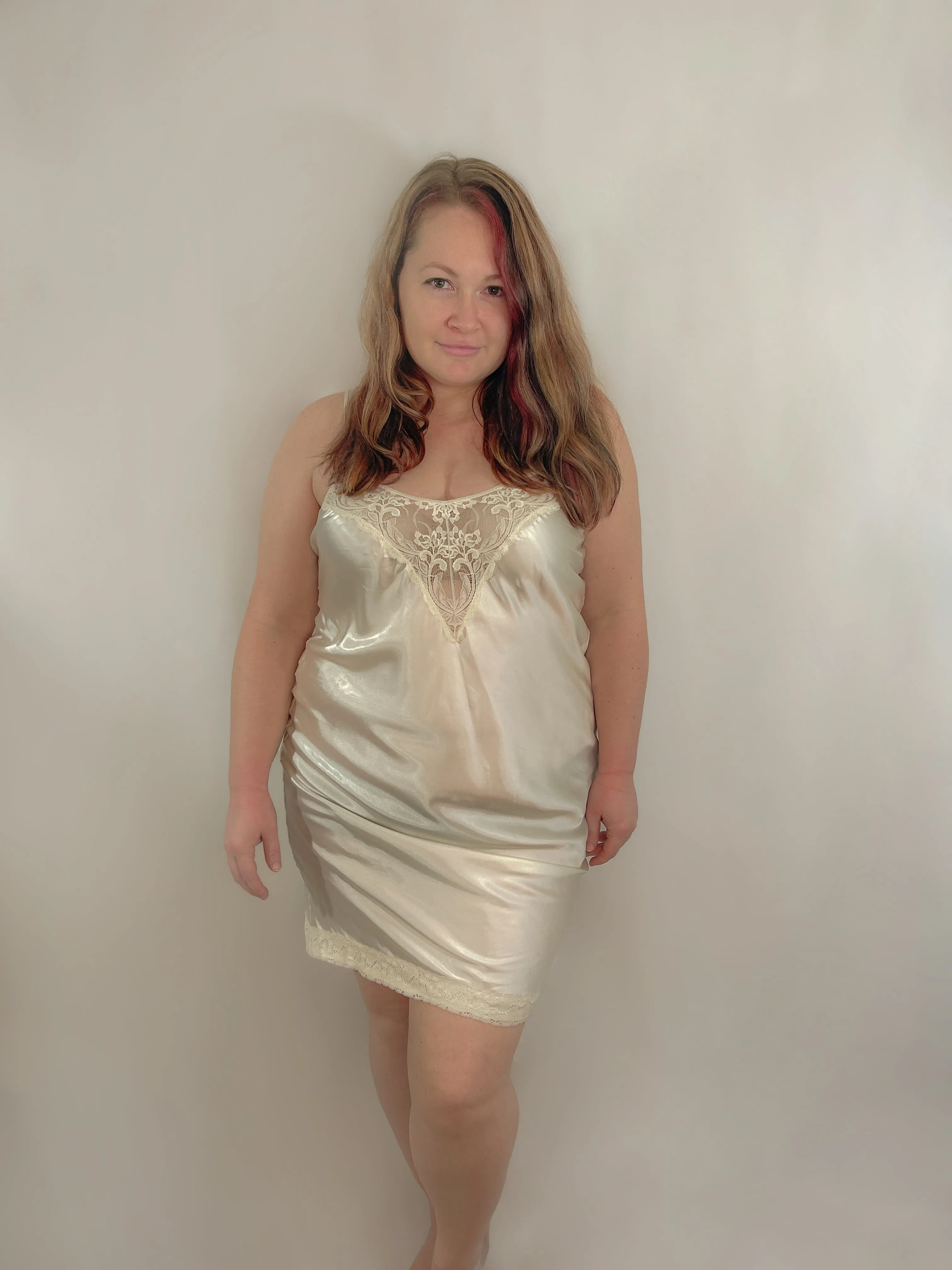 Sheen Queen Satin Slip Gown