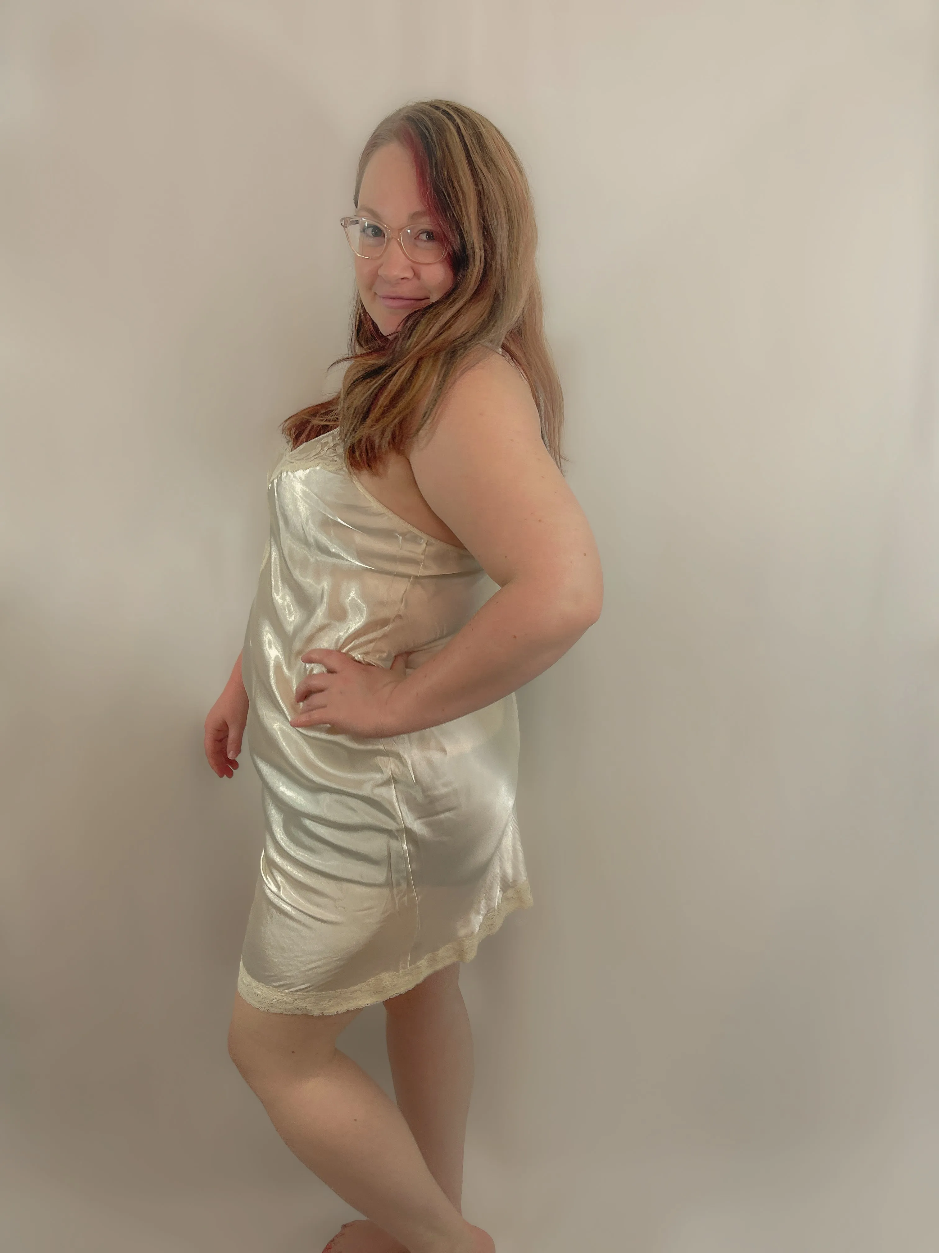 Sheen Queen Satin Slip Gown