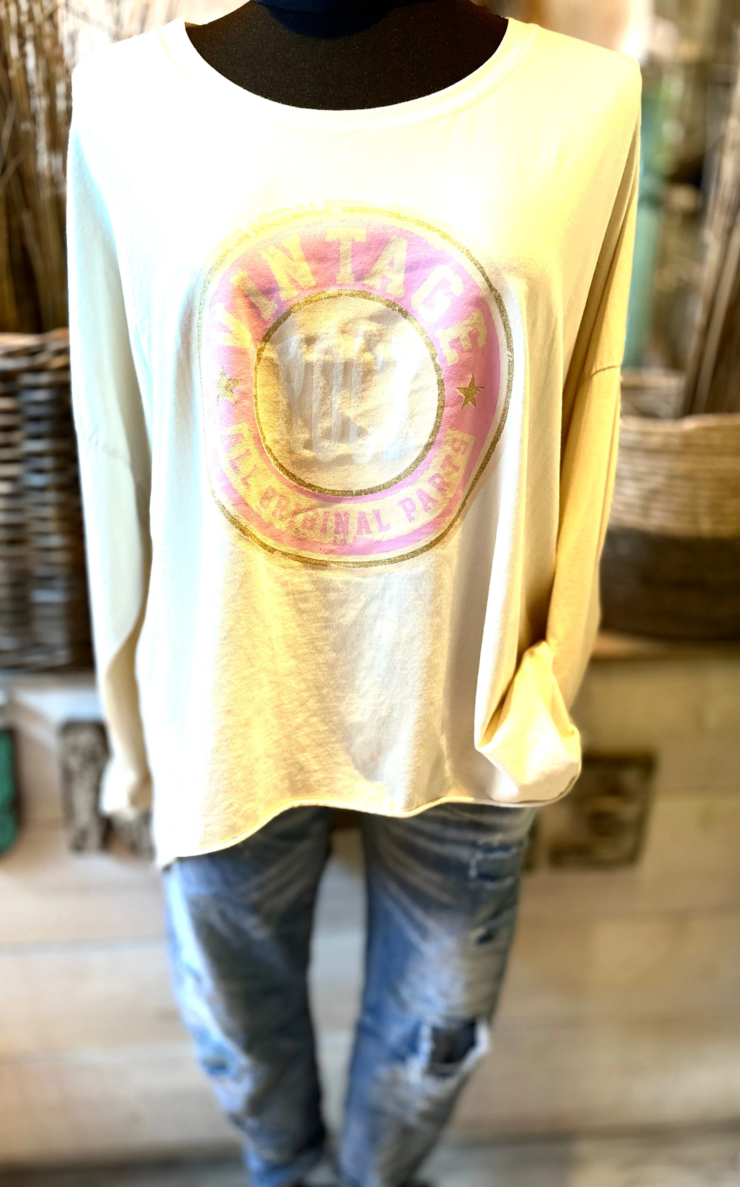 Shirt Vintage Rock Druck
