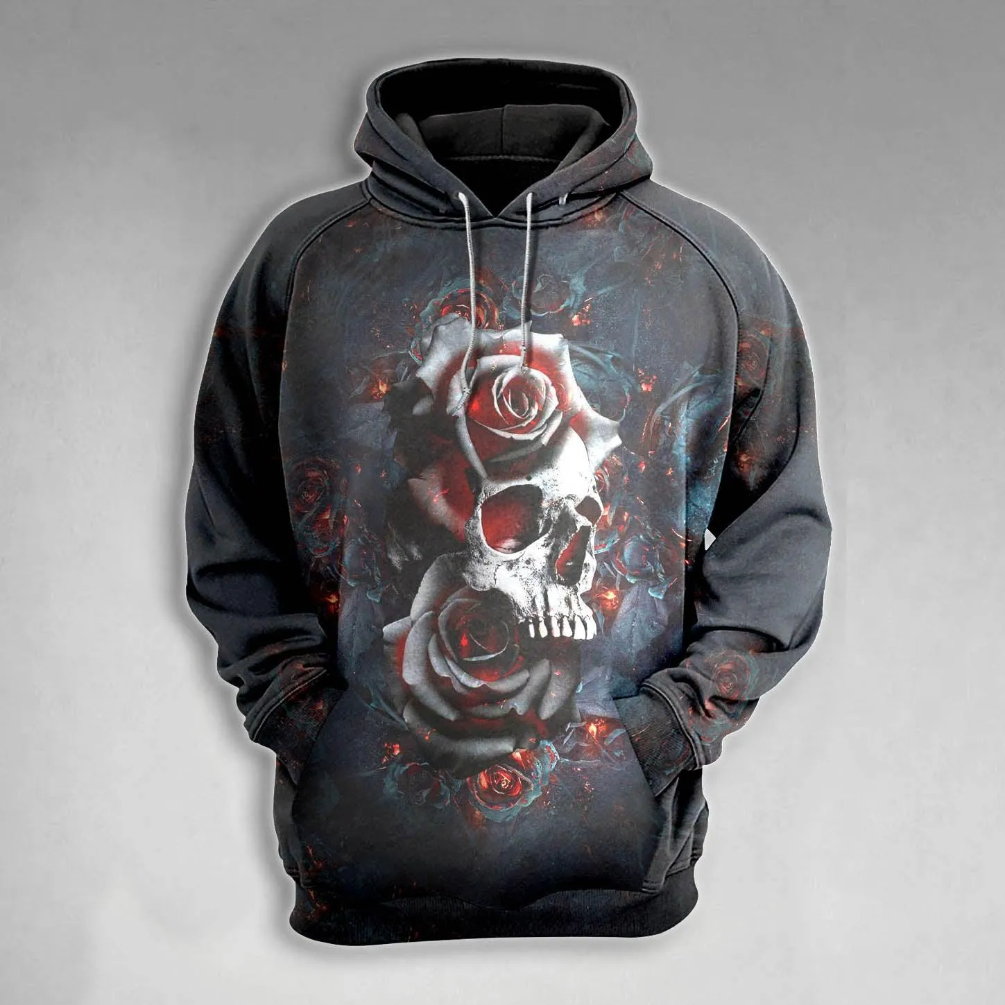 Skull Rose Lava Gothic Combo Hoodie and Leggings