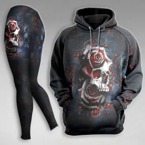 Skull Rose Lava Gothic Combo Hoodie and Leggings