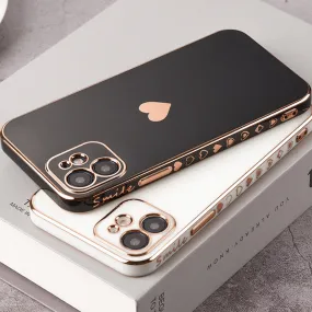 Solid Plating Lens Protection Phone Case For iPhone 12 11 Pro Max X XR XS Max 8  13 Pro Max Soft Cover Case