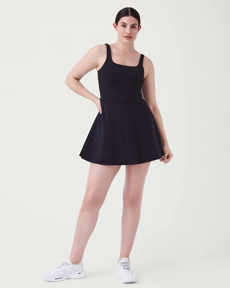 SPANX The Get Moving Easy Access Square Neck Dress