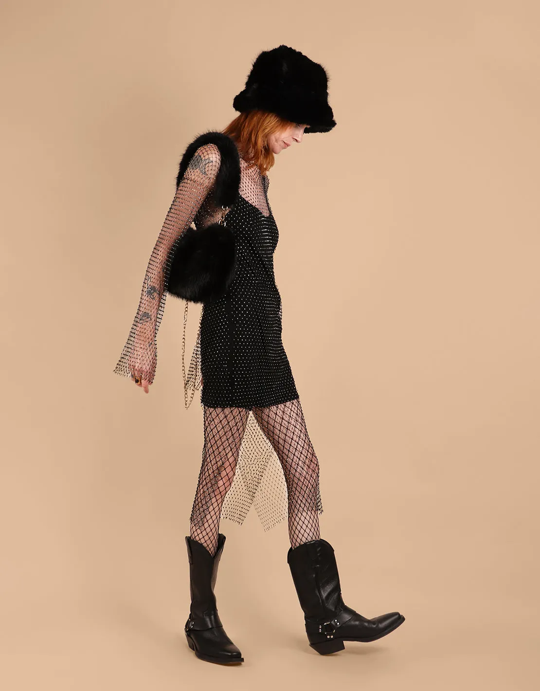 Sparkly net dress