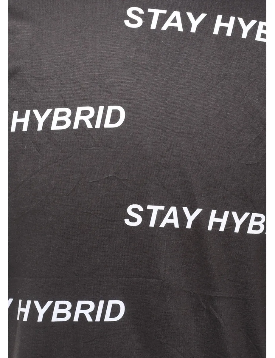 Stay Hybrid Printed T-shirt - M