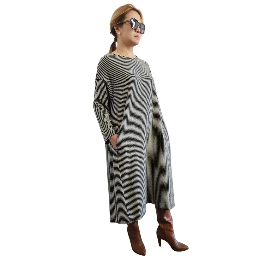 Stripes Dress comfortable cut