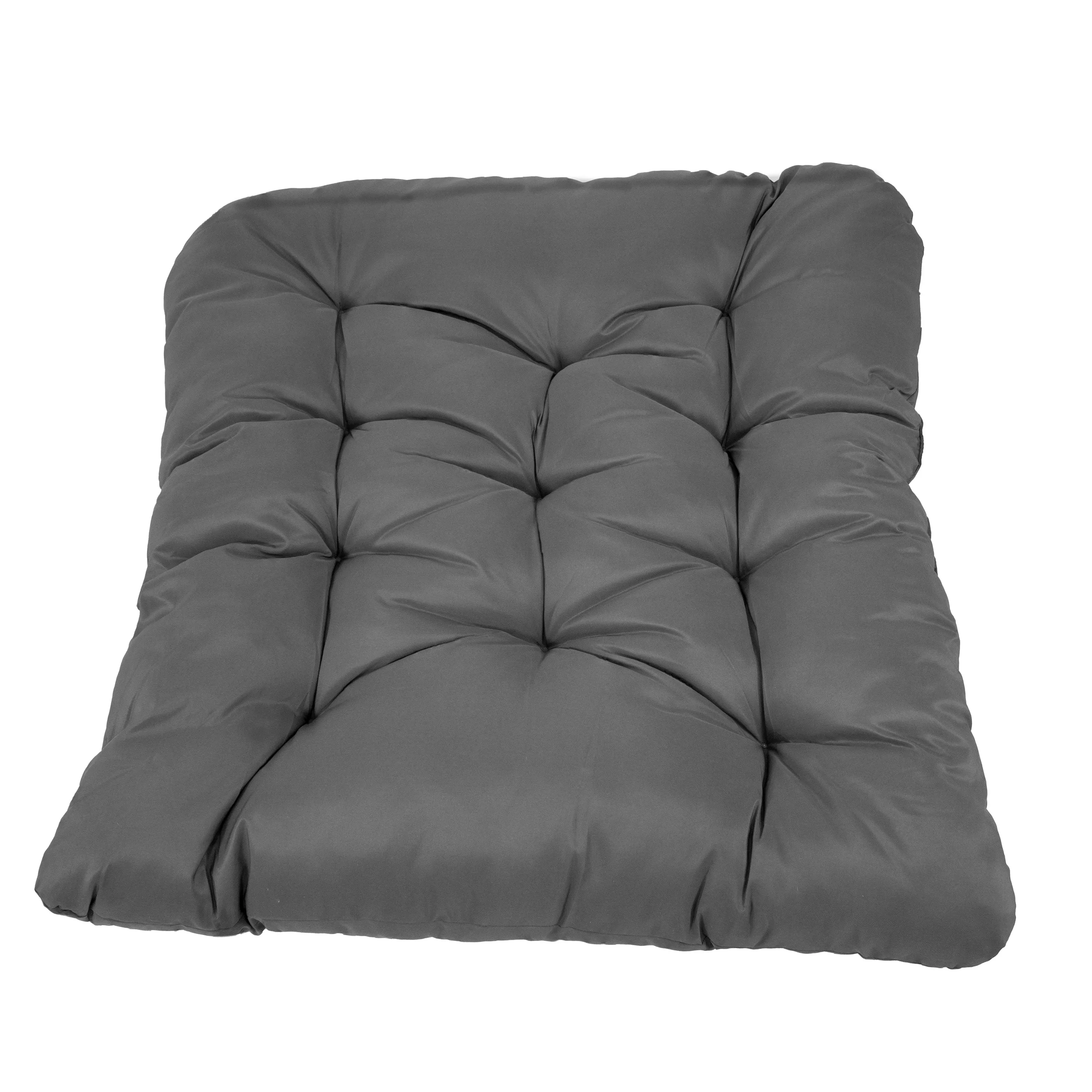 Sunnydaze Andrei Double Egg Chair Cushion Replacement Set - Dark Gray