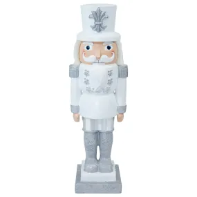 Sunnydaze Sterling the Silver Christmas Nutcracker Statue - 37" H