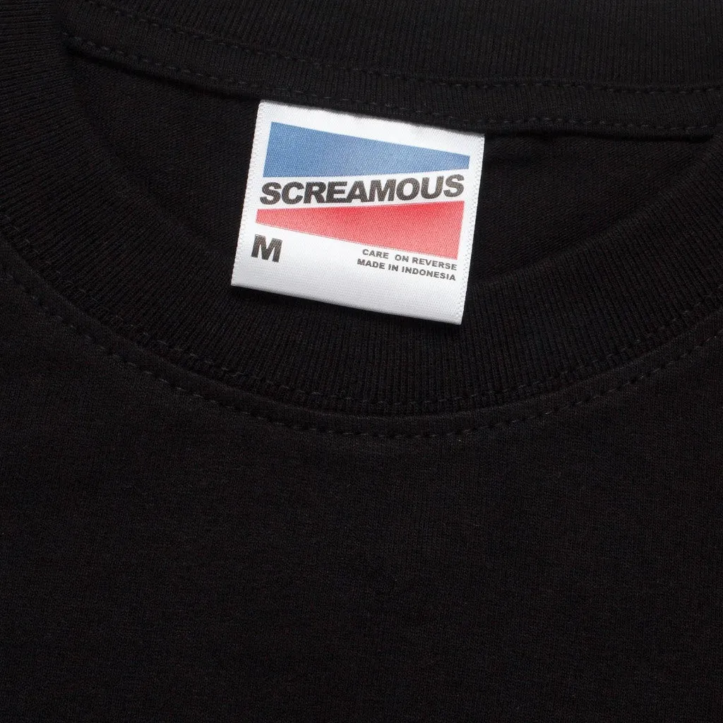 T-Shirt BOXY FIT 16s TYPEFORM and COLLECTIVE SHAPES MUSHROOM BLACK