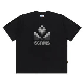 T-Shirt BOXY FIT 16s TYPEFORM and COLLECTIVE SHAPES MUSHROOM BLACK