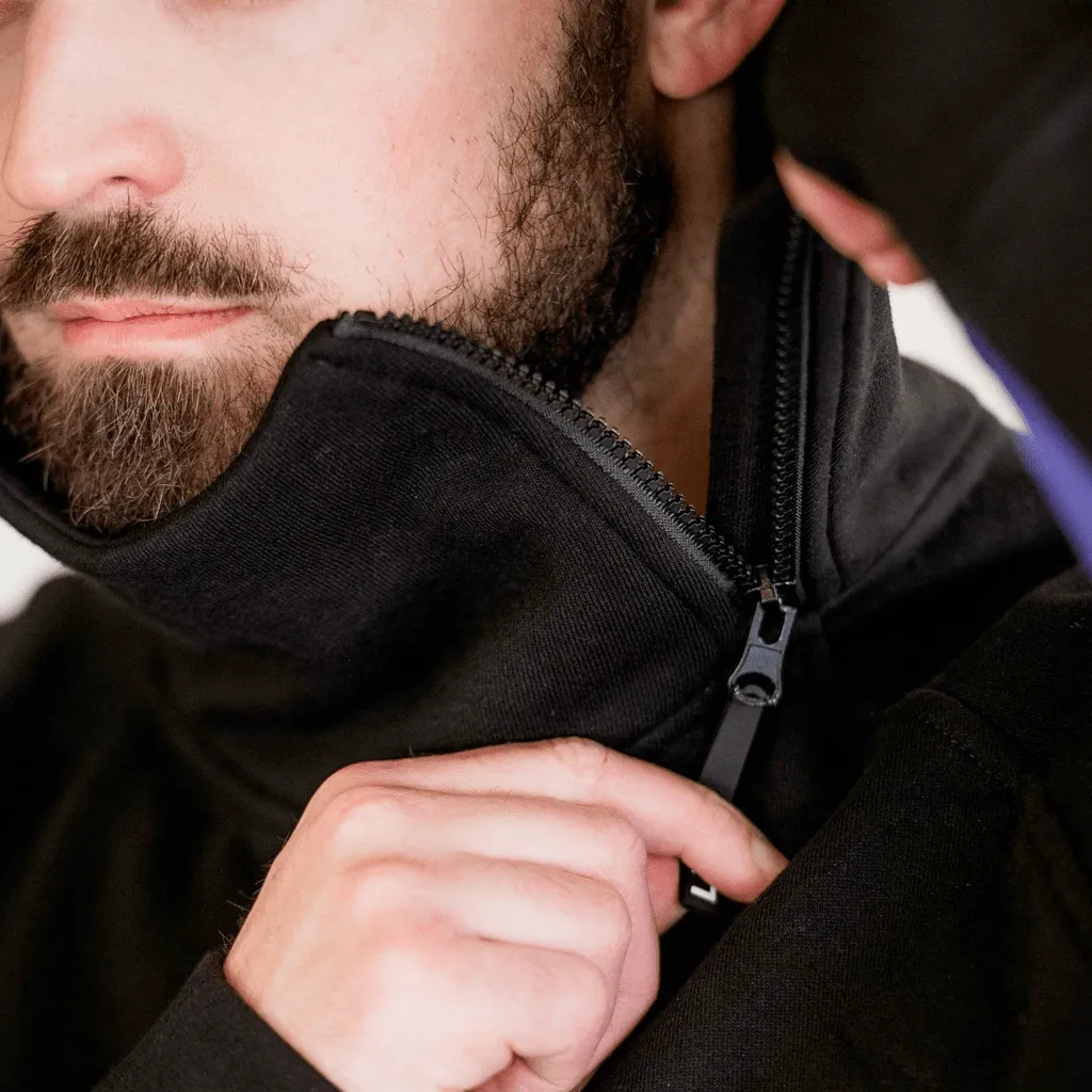 Tech hoodie - Black / Purple