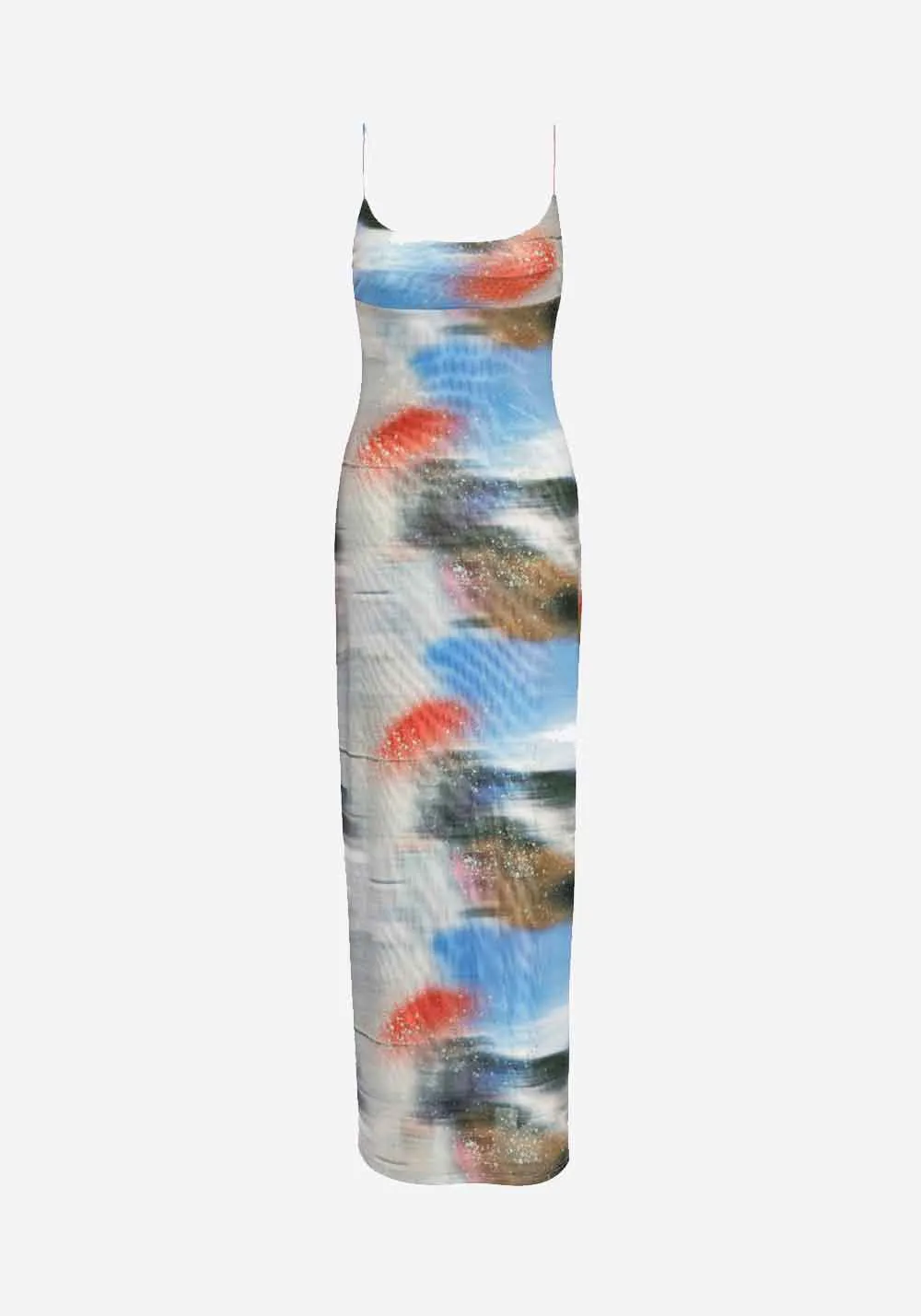 THAIS DRESS MOTION BLUE