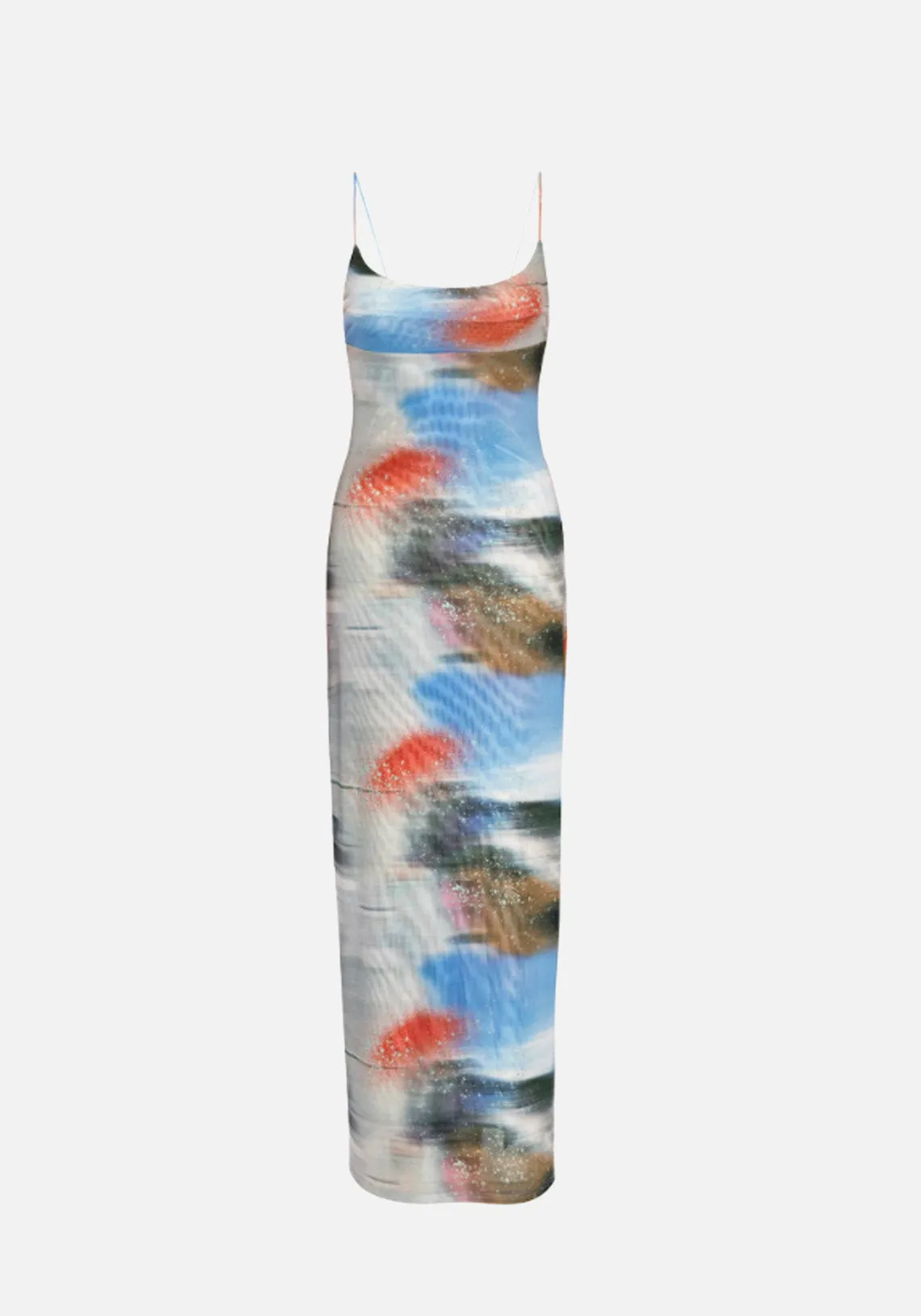 THAIS DRESS MOTION BLUE