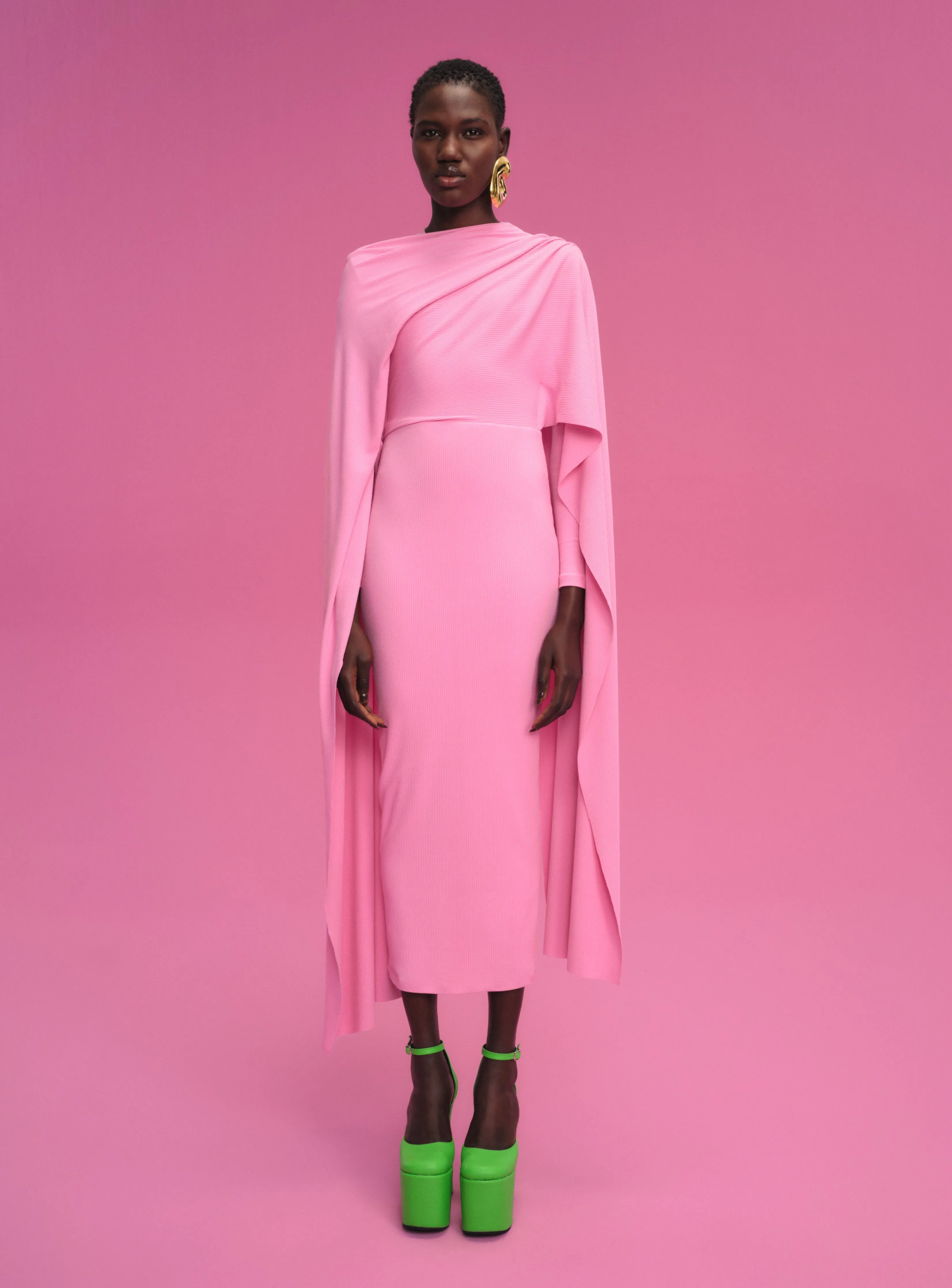 The Tilda Midi Dress in Bubblegum