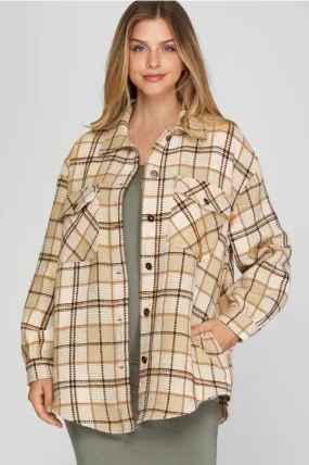 The Tinley Plaid Shacket