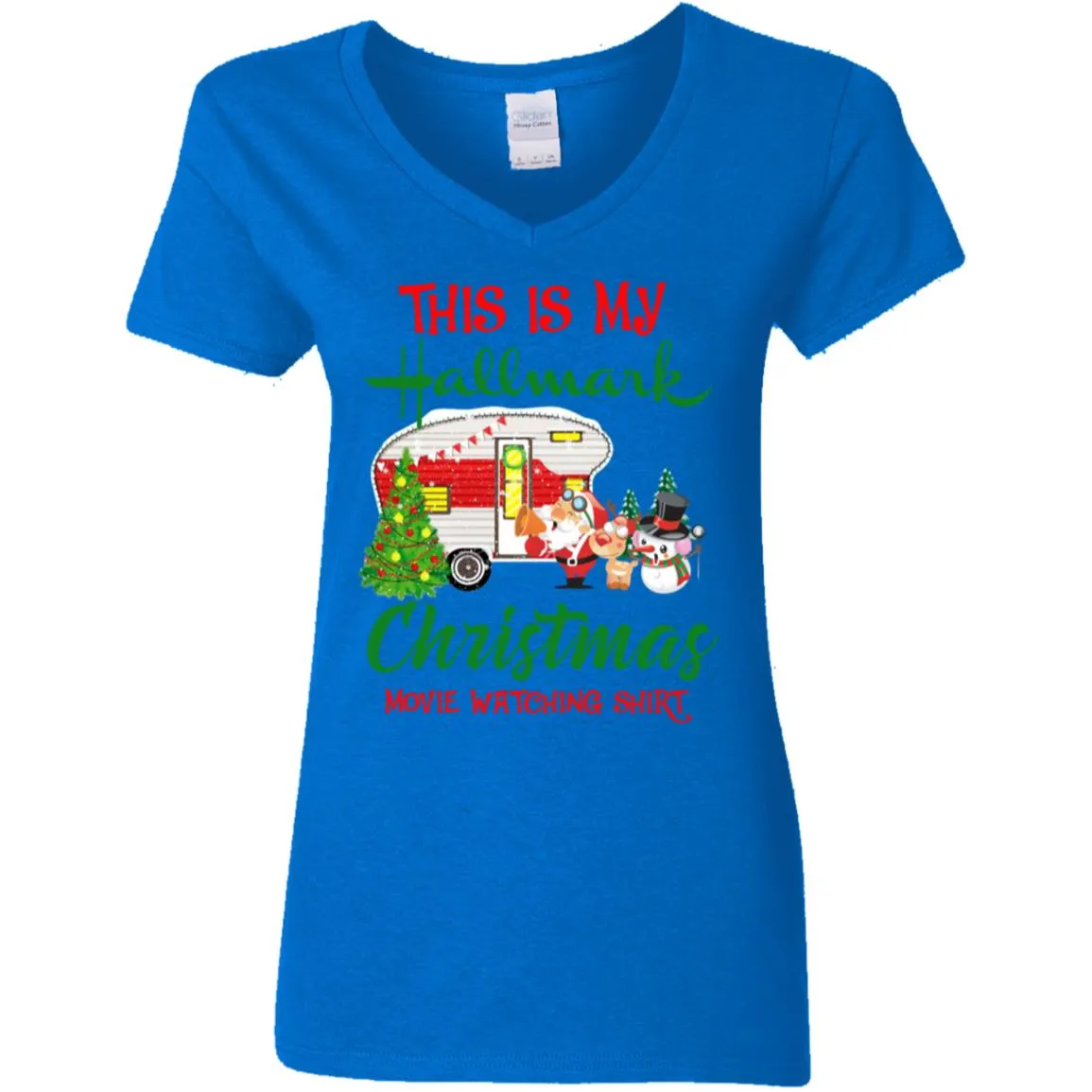This Is My Hallmark Christmas Movie Watching Women V-Neck T-Shirt
