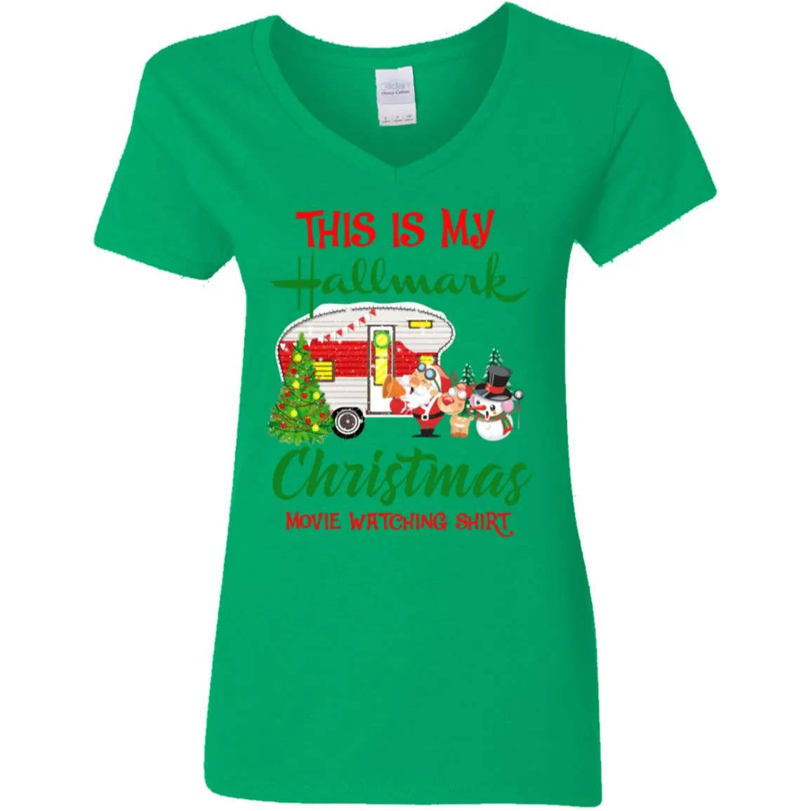 This Is My Hallmark Christmas Movie Watching Women V-Neck T-Shirt